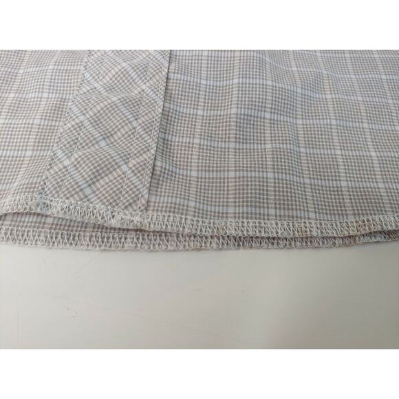 Wrangler Mens Large Short Sleeve Brown-ish Plaid Pearl Snap Shirt - Picture 9 of 11